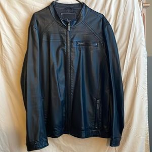 Marc Anthony Faux Men’s Leather Jacket - Large